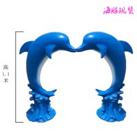 玻璃钢海豚雕塑