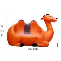 玻璃钢骆驼座椅雕塑