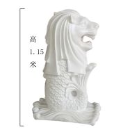 玻璃钢鱼尾狮雕塑