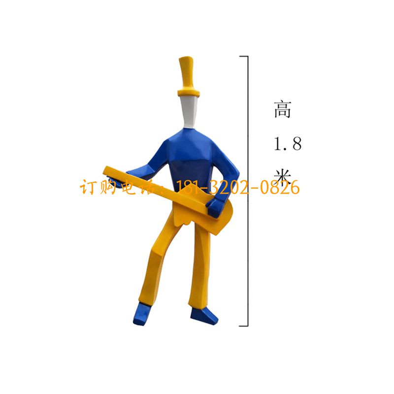 玻璃钢音乐人物雕塑