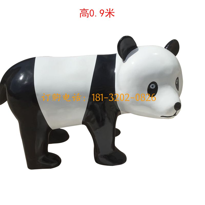 玻璃钢熊猫雕塑