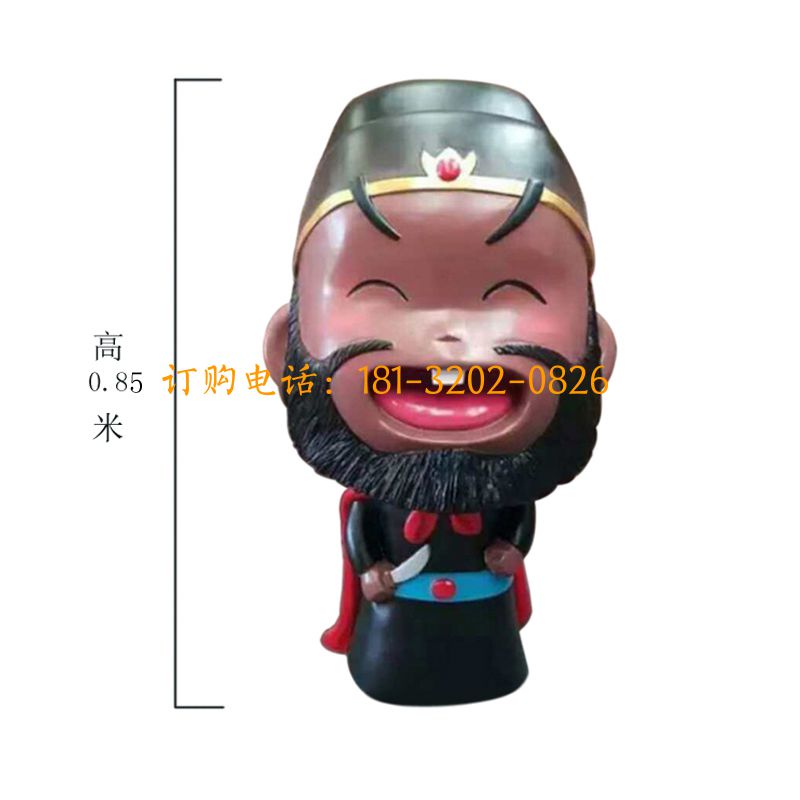 玻璃钢五虎上将雕塑
