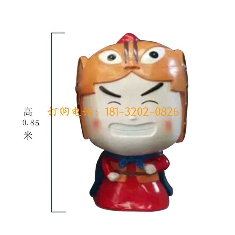 玻璃钢五虎上将雕塑