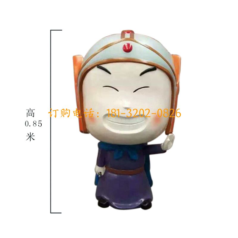 玻璃钢五虎上将雕塑