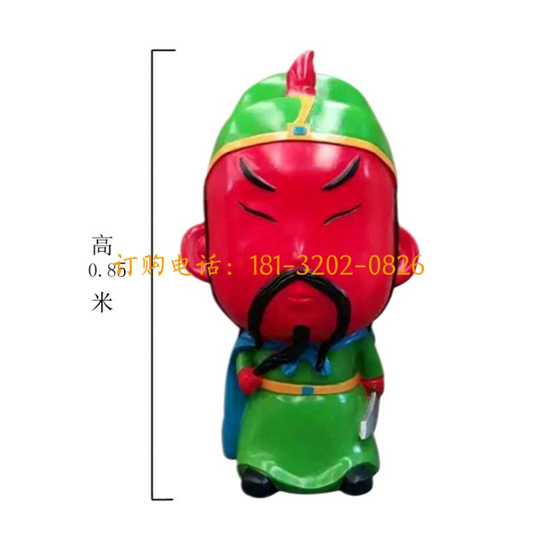玻璃钢五虎上将雕塑