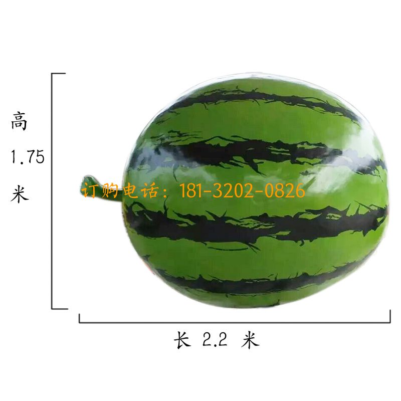 玻璃钢西瓜雕塑