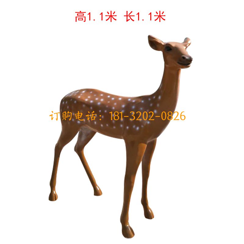玻璃钢小鹿雕塑
