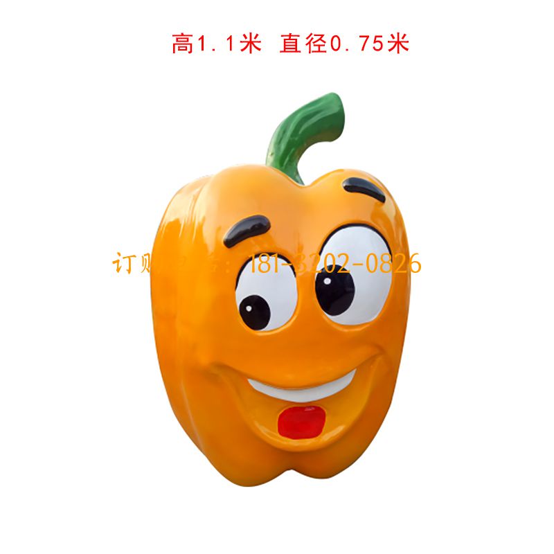 玻璃钢卡通蔬菜雕塑