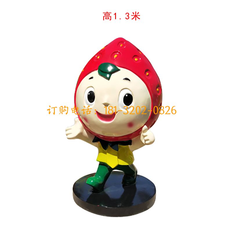 玻璃钢卡通水果雕塑
