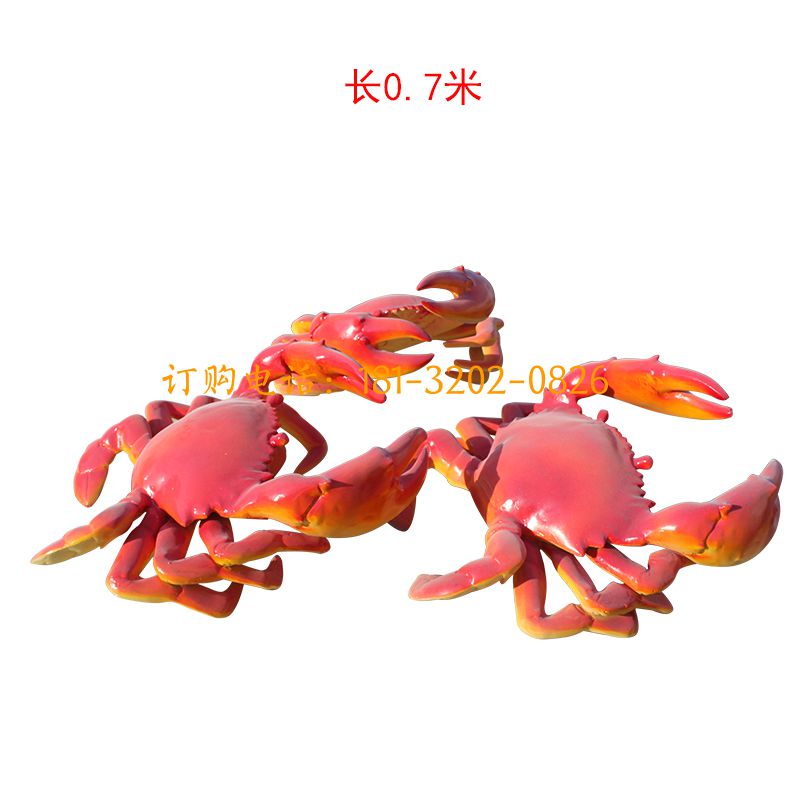 玻璃钢螃蟹雕塑