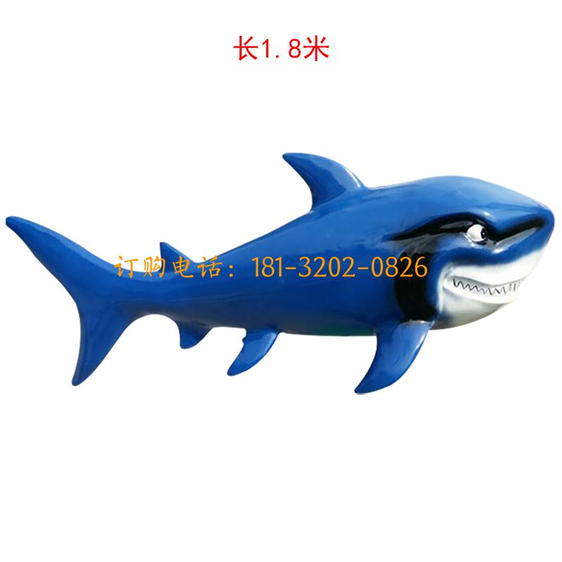 玻璃钢海洋动物雕塑-鲨鱼