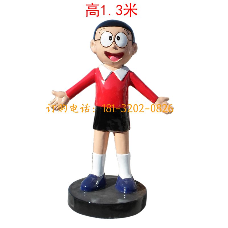 玻璃钢哆啦A梦卡通人物雕塑-大雄