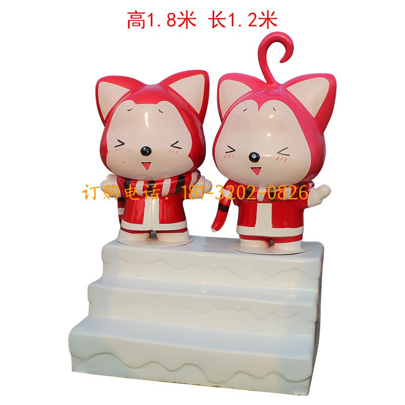 玻璃钢卡通动物雕塑-阿狸