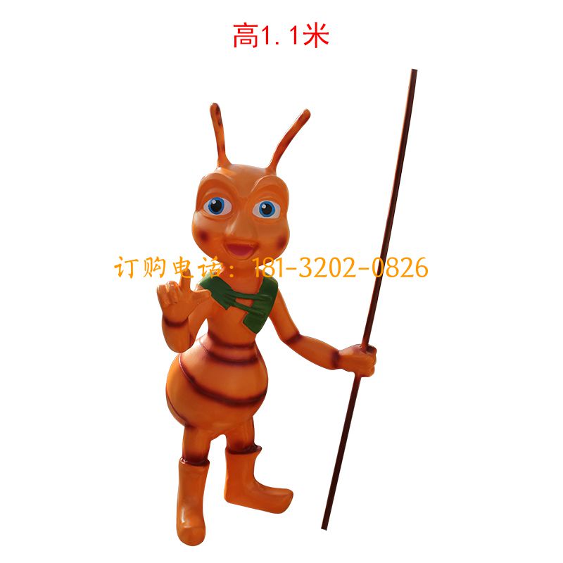 玻璃钢蚂蚁雕塑-卡通蚂蚁