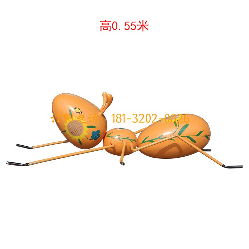 玻璃钢蚂蚁雕塑-彩绘蚂蚁