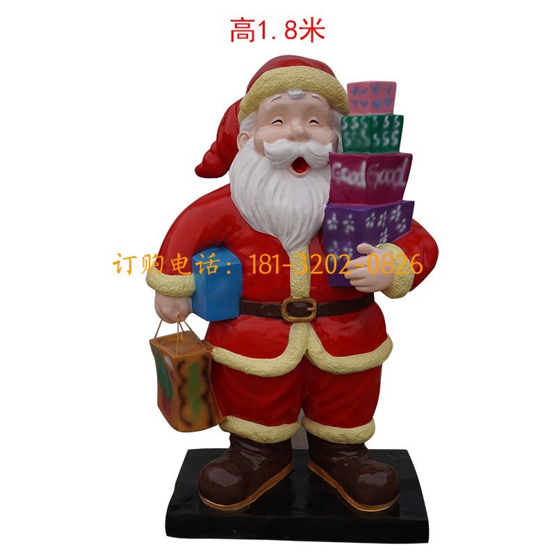 玻璃钢圣诞老人雕塑