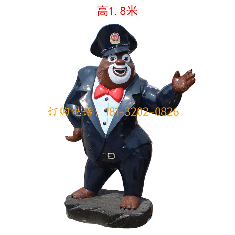 熊出没(儿时)卡通人物雕塑