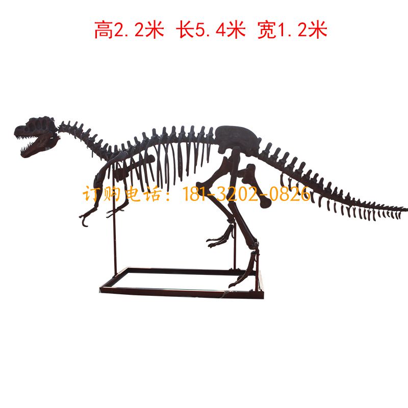 玻璃钢小型恐龙雕塑-恐龙骨架