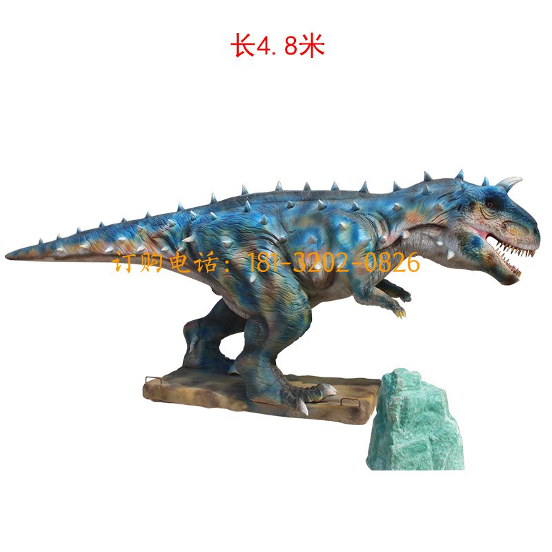 硅胶仿真恐龙雕塑-牛龙