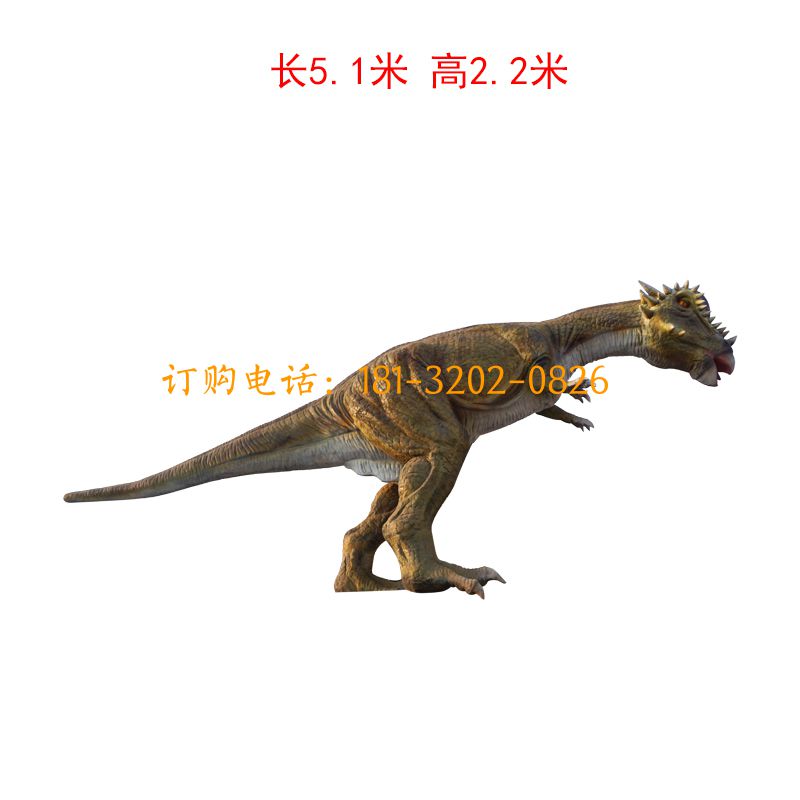 硅胶仿真恐龙雕塑-肿头龙