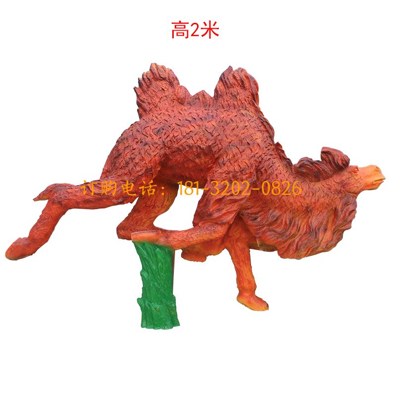 玻璃钢仿真骆驼雕塑