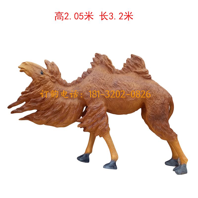 玻璃钢仿真骆驼雕塑