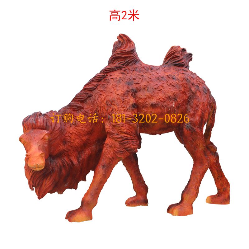 玻璃钢行走仿真骆驼雕塑