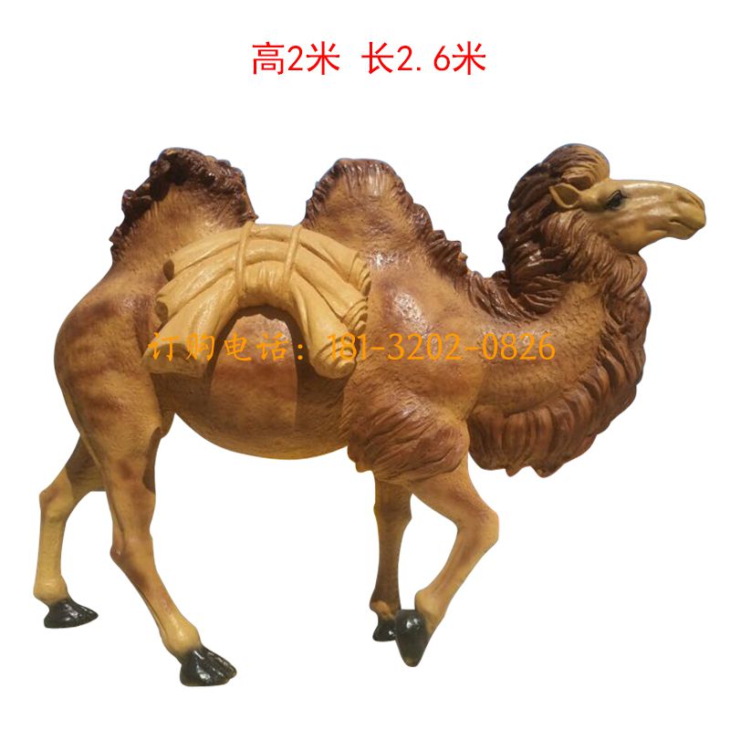 玻璃钢行走仿真骆驼雕塑