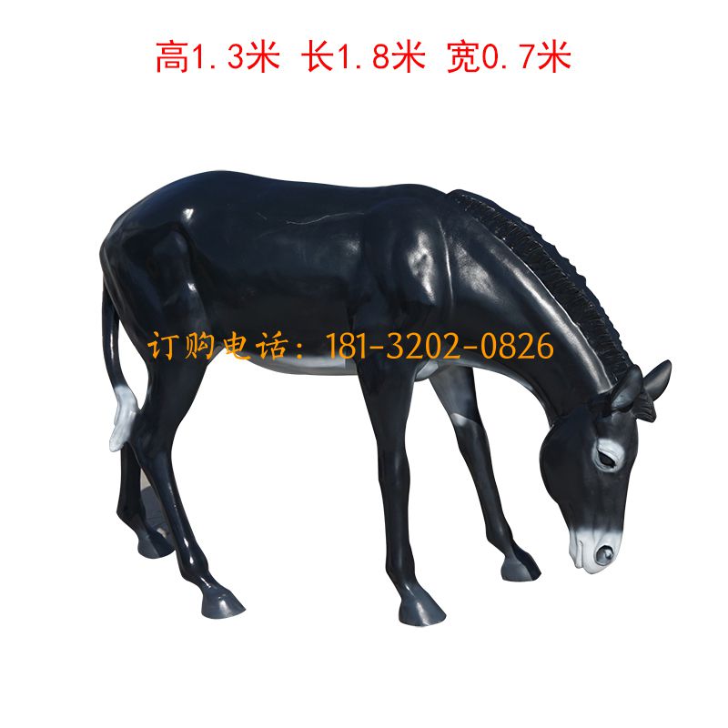玻璃钢毛驴雕塑