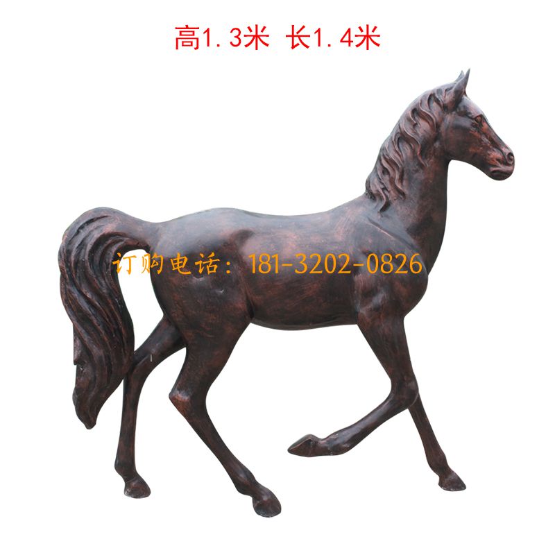玻璃钢仿铜骏马雕塑
