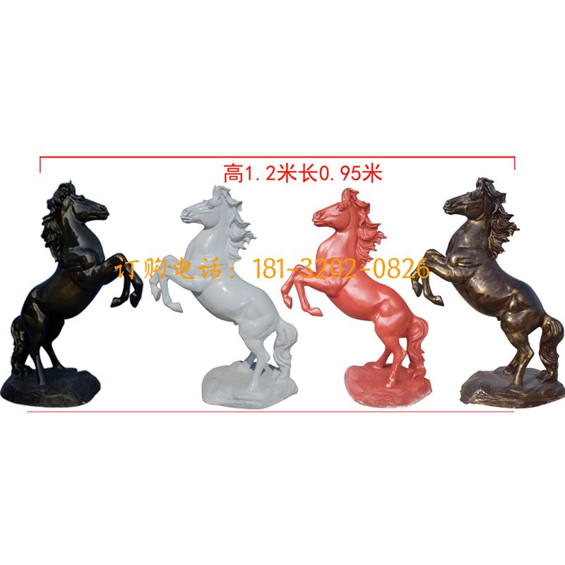 玻璃钢仿真立桩马雕塑