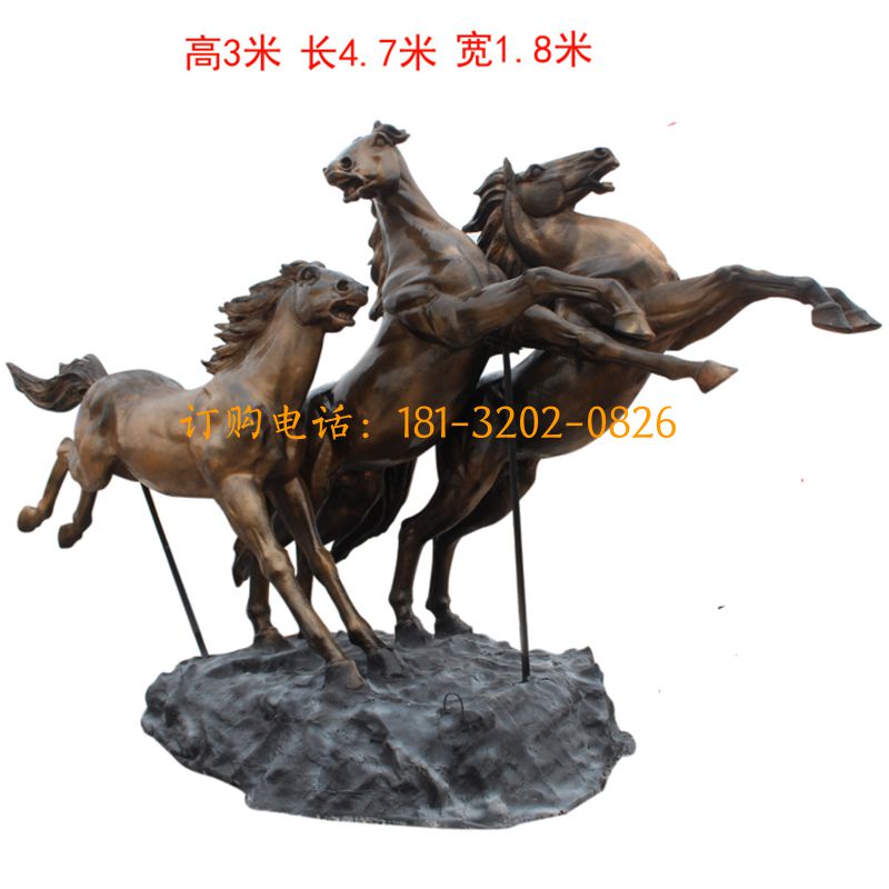 玻璃钢仿真立桩马雕塑