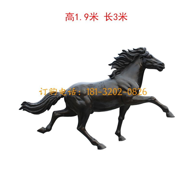 玻璃钢黑马雕塑