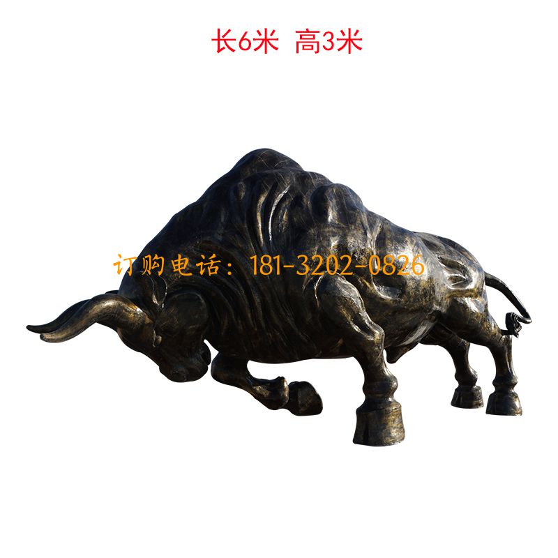 玻璃钢开荒牛雕塑