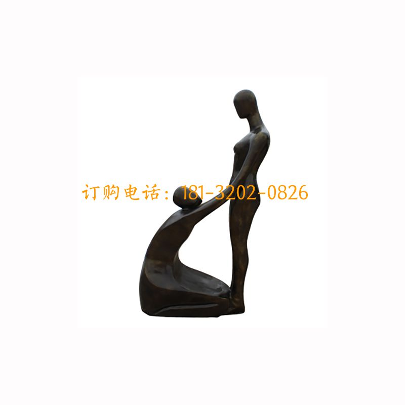 玻璃钢抽象人物雕塑