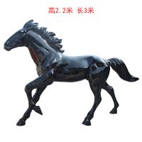 玻璃钢黑马雕塑