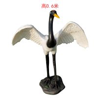 玻璃钢仿真仙鹤雕塑